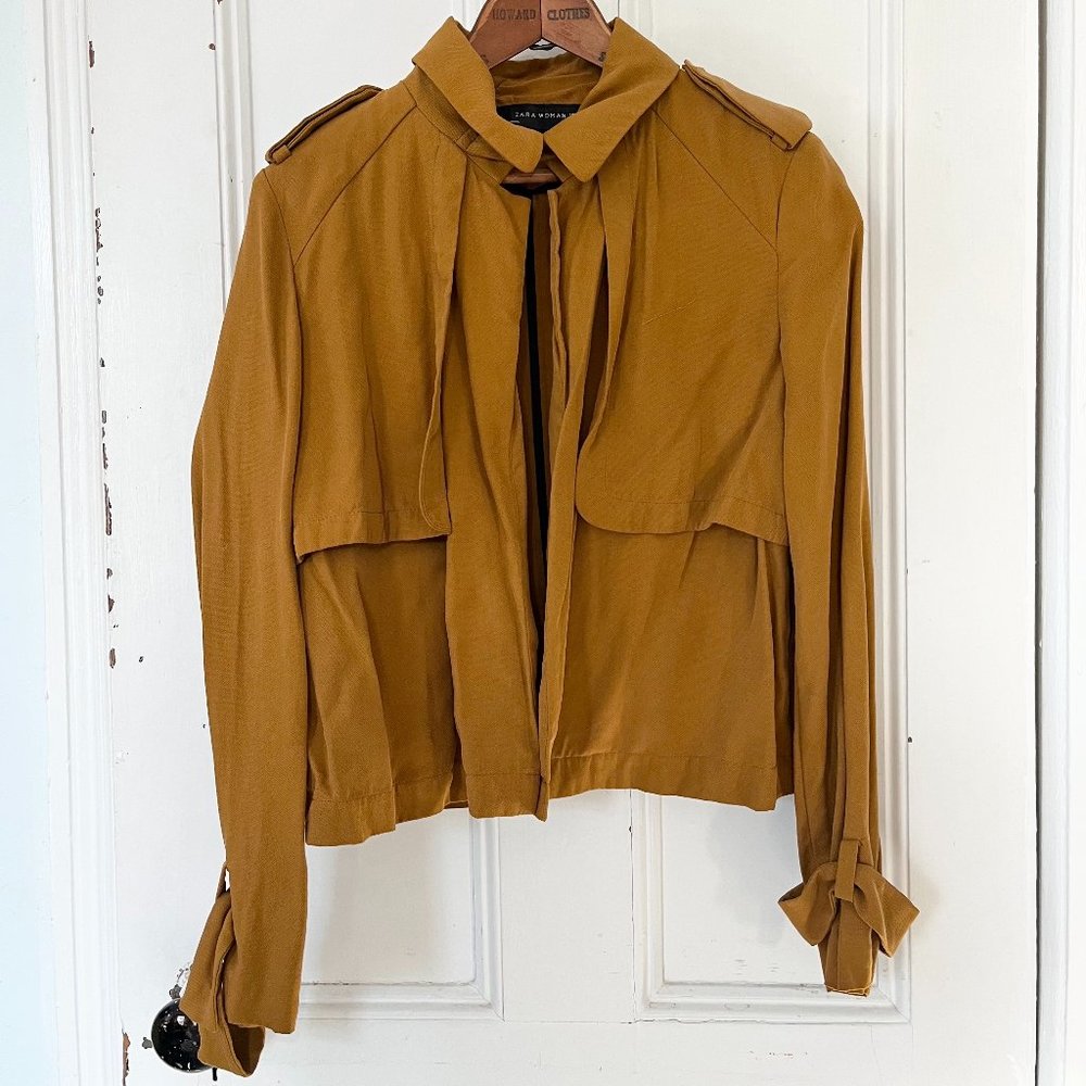 Zara Woman Mustard Jacket / Blazer, Size XS